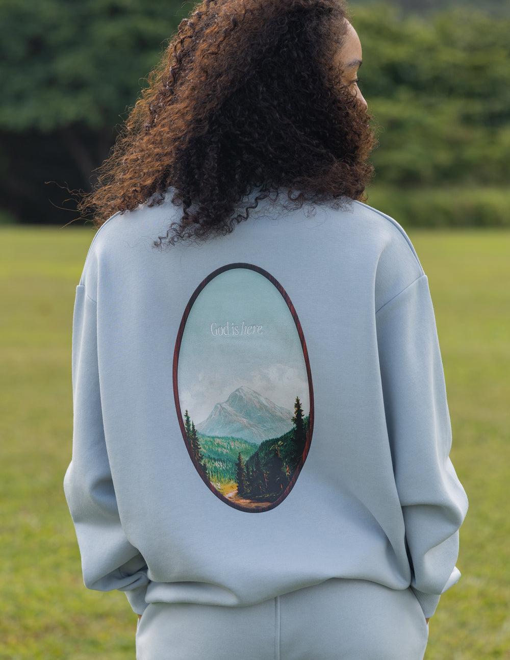 God Is Here Unisex Crewneck