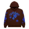 XX High-quality 100% Cotton Fleece Oversized SpiDer Shirt Long Sleeved Crochet Hooded Collar Powder Puff Print Spider Hoodie