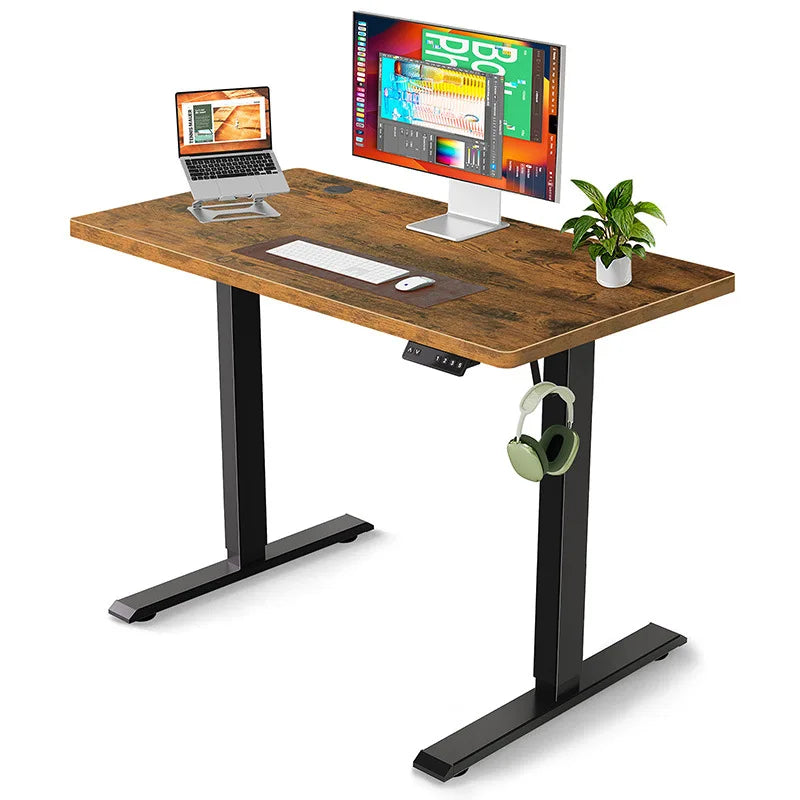 China Export 100*60cm Electric Height Adjustable Ergonomic Computer Desk Durable Shaving Board for Standing Sitting Industrial