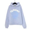 XX High-quality 100% Cotton Fleece Oversized SpiDer Shirt Long Sleeved Crochet Hooded Collar Powder Puff Print Spider Hoodie
