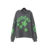 XX High-quality 100% Cotton Fleece Oversized SpiDer Shirt Long Sleeved Crochet Hooded Collar Powder Puff Print Spider Hoodie