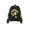 XX High-quality 100% Cotton Fleece Oversized SpiDer Shirt Long Sleeved Crochet Hooded Collar Powder Puff Print Spider Hoodie