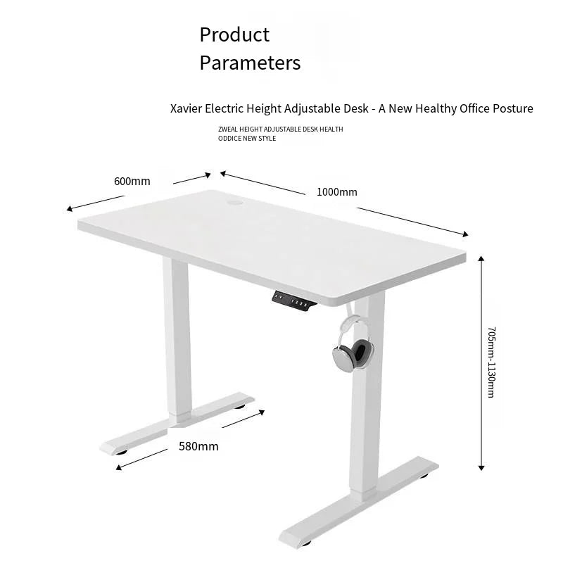 China Export 100*60cm Electric Height Adjustable Ergonomic Computer Desk Durable Shaving Board for Standing Sitting Industrial