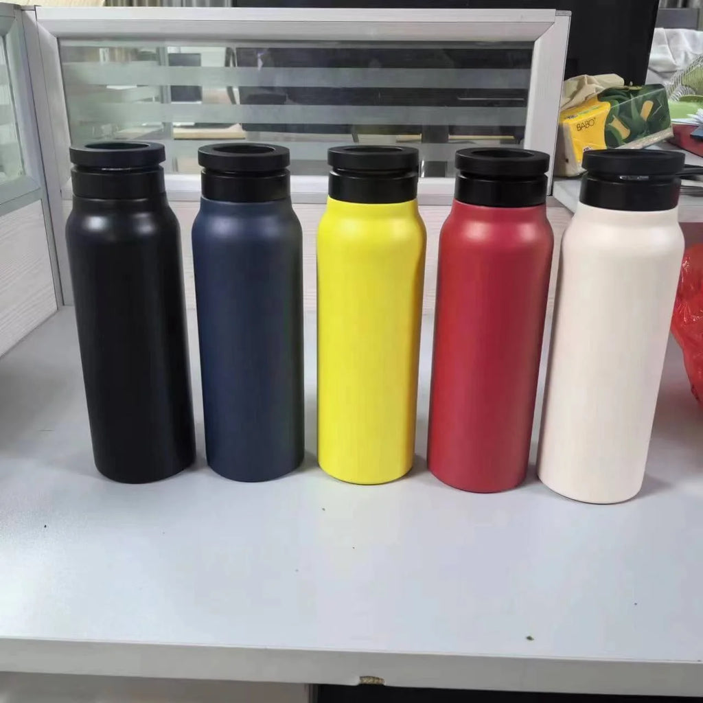 For JZYZ 2024 School Personalized 500Ml Steel Water Bottles with Magnetic Phone Holder 304 Stainless Steel Sport Bottle Racks