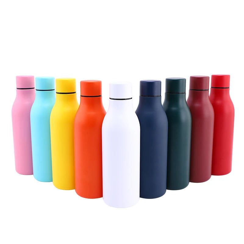 Beauchy 550ml 18oz Stainless Steel Double Wall Vacuum Reusable Water Bottles Eco Friendly BPA-FREE Sports Bottle Cup