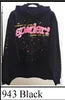 XX High-quality 100% Cotton Fleece Oversized SpiDer Shirt Long Sleeved Crochet Hooded Collar Powder Puff Print Spider Hoodie