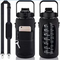Plastic Water Bottles Sport Leak-proof Water Cup With Handle Sports Bottle Suitable for Men and Women Motivational Water Bottle