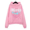 XX High-quality 100% Cotton Fleece Oversized SpiDer Shirt Long Sleeved Crochet Hooded Collar Powder Puff Print Spider Hoodie