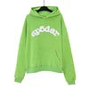 XX High-quality 100% Cotton Fleece Oversized SpiDer Shirt Long Sleeved Crochet Hooded Collar Powder Puff Print Spider Hoodie