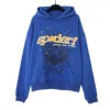 XX High-quality 100% Cotton Fleece Oversized SpiDer Shirt Long Sleeved Crochet Hooded Collar Powder Puff Print Spider Hoodie