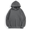 High Quality 500 GSM Cotton Thick Blank Plain Heavyweight Oversized Hoodies No String Unisex Custom Logo Plus Size Men's Hoodies