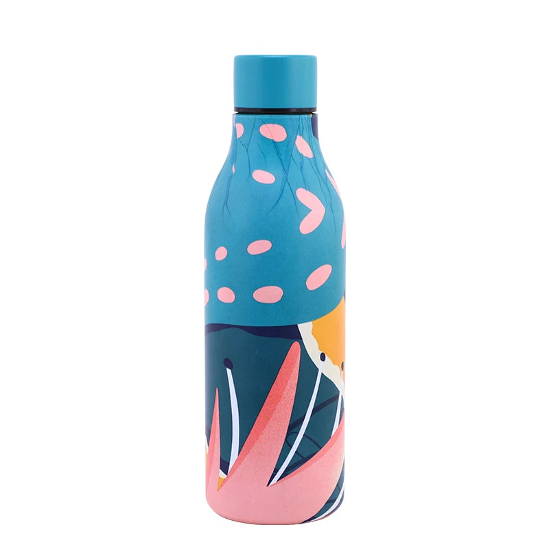 Beauchy 550ml 18oz Stainless Steel Double Wall Vacuum Reusable Water Bottles Eco Friendly BPA-FREE Sports Bottle Cup