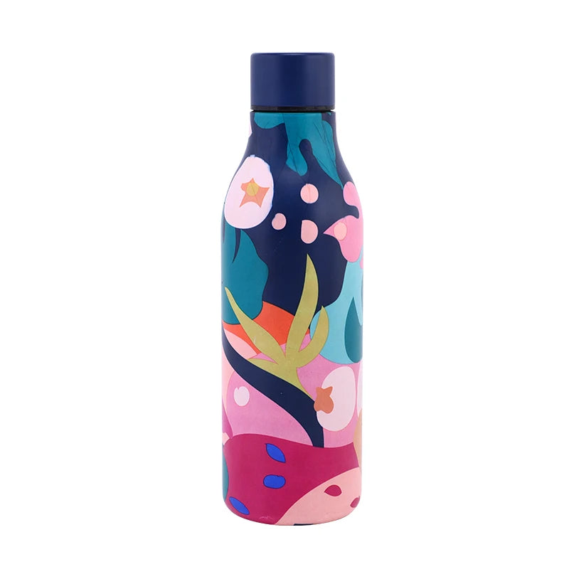 Beauchy 550ml 18oz Stainless Steel Double Wall Vacuum Reusable Water Bottles Eco Friendly BPA-FREE Sports Bottle Cup