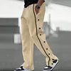 Hot Sale Sport Track Pant Men High Quality Button Sport Trousers New Arrived Sport Pockets Sweatpants Men
