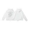 XX High-quality 100% Cotton Fleece Oversized SpiDer Shirt Long Sleeved Crochet Hooded Collar Powder Puff Print Spider Hoodie