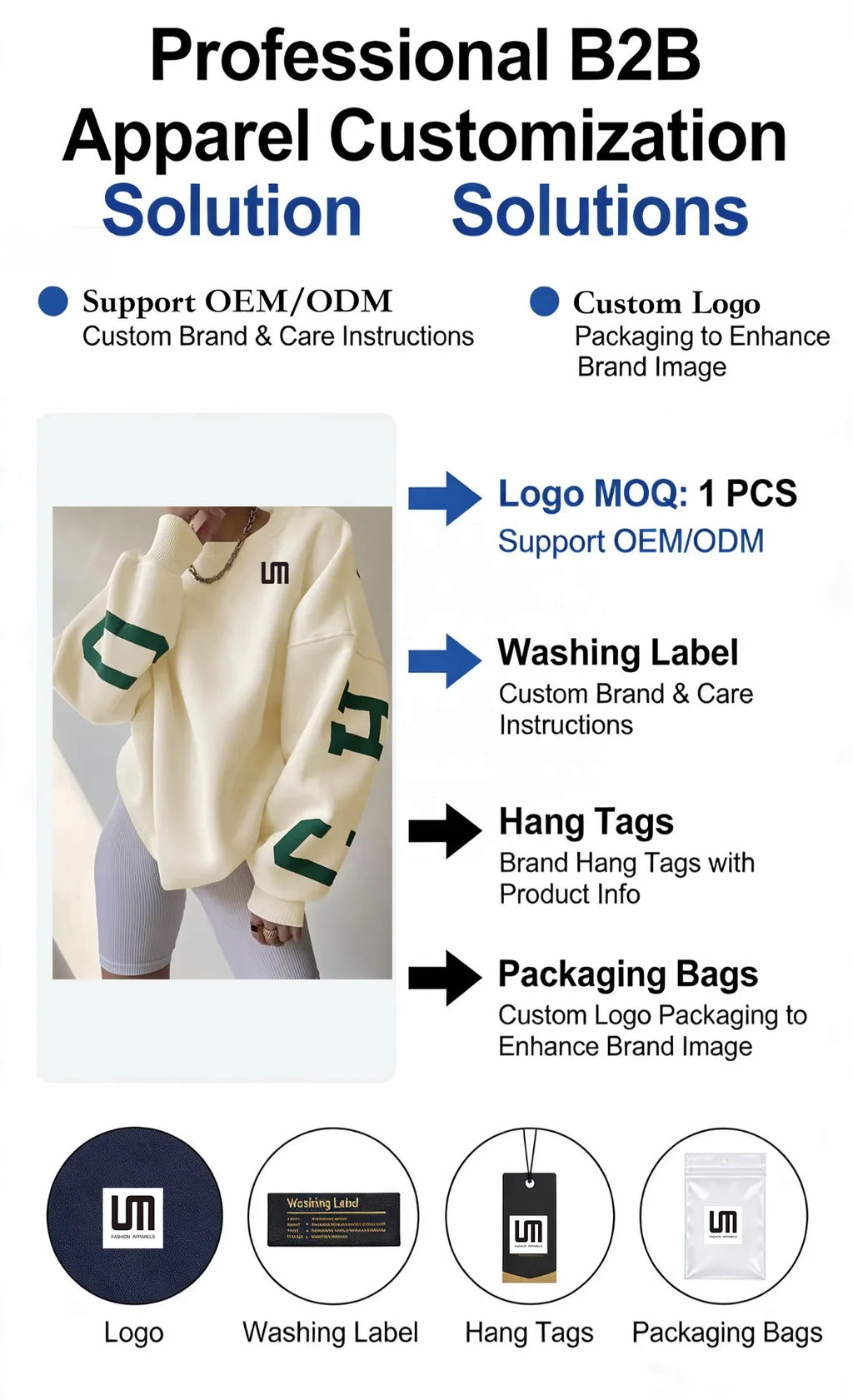 OEM Customized Logo Wholesale Fall Women Clothing Casual Long Sleeve Letter Printed Basic Pullover Sweatshirts