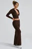 Women Fall 2026 Women Clothes  Fashion Cotton Fleece Tracksuit Set Women's Set Fashion Crop Top and Sweatpants
