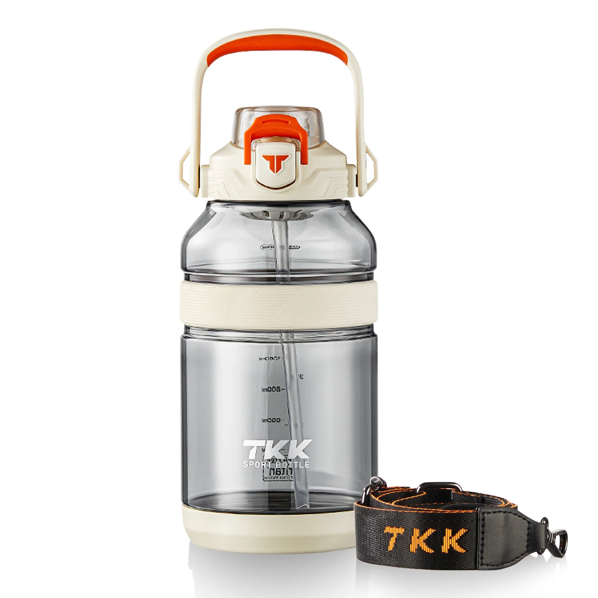 Factory Custom Logo 1200ml 2000ml Insulated Tritan Sport Water Bottles BPA Free Strap Design for Gym Travel Hot Thermal