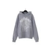 XX High-quality 100% Cotton Fleece Oversized SpiDer Shirt Long Sleeved Crochet Hooded Collar Powder Puff Print Spider Hoodie