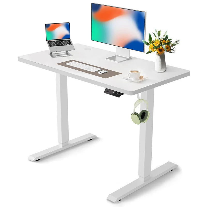 China Export 100*60cm Electric Height Adjustable Ergonomic Computer Desk Durable Shaving Board for Standing Sitting Industrial